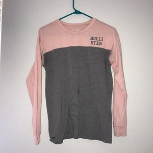 Pink and Grey Hollister California Longsleeve